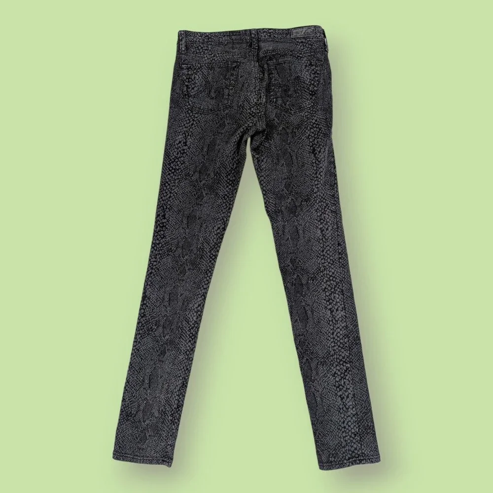 AG‎ The Legging Super Skinny Black Snake Print 28